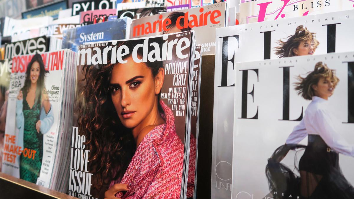 Magazine businesses Magazine print covers