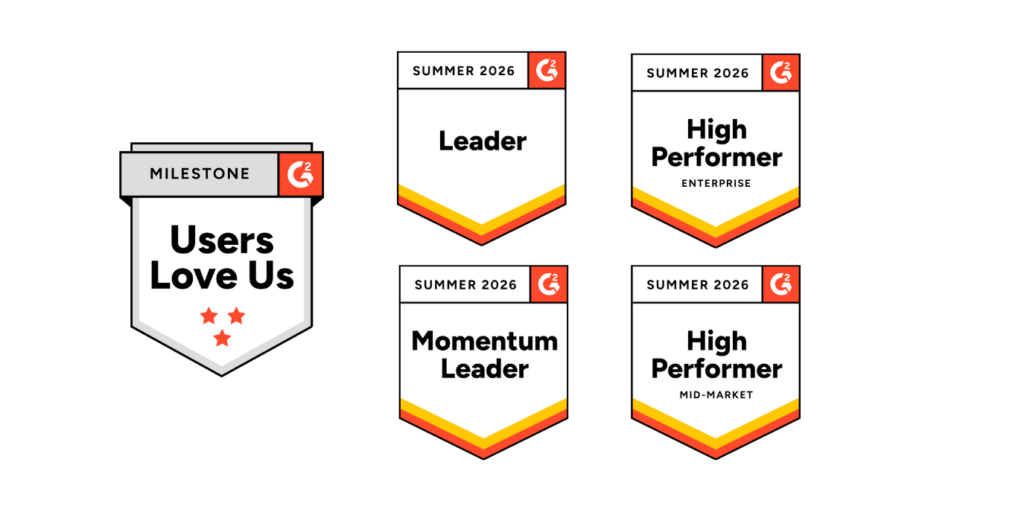 G2 Summer 2026 badges